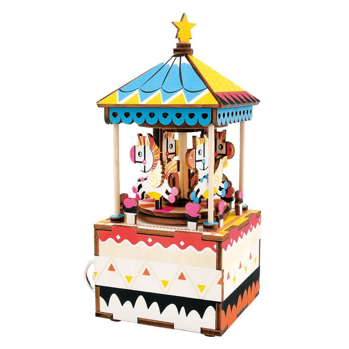 Rompecabezas 3D Caja Musical Carrusel Robotime