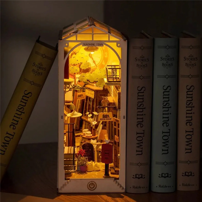 Rompecabezas Miniatura Sunshine Town Madera Robotime