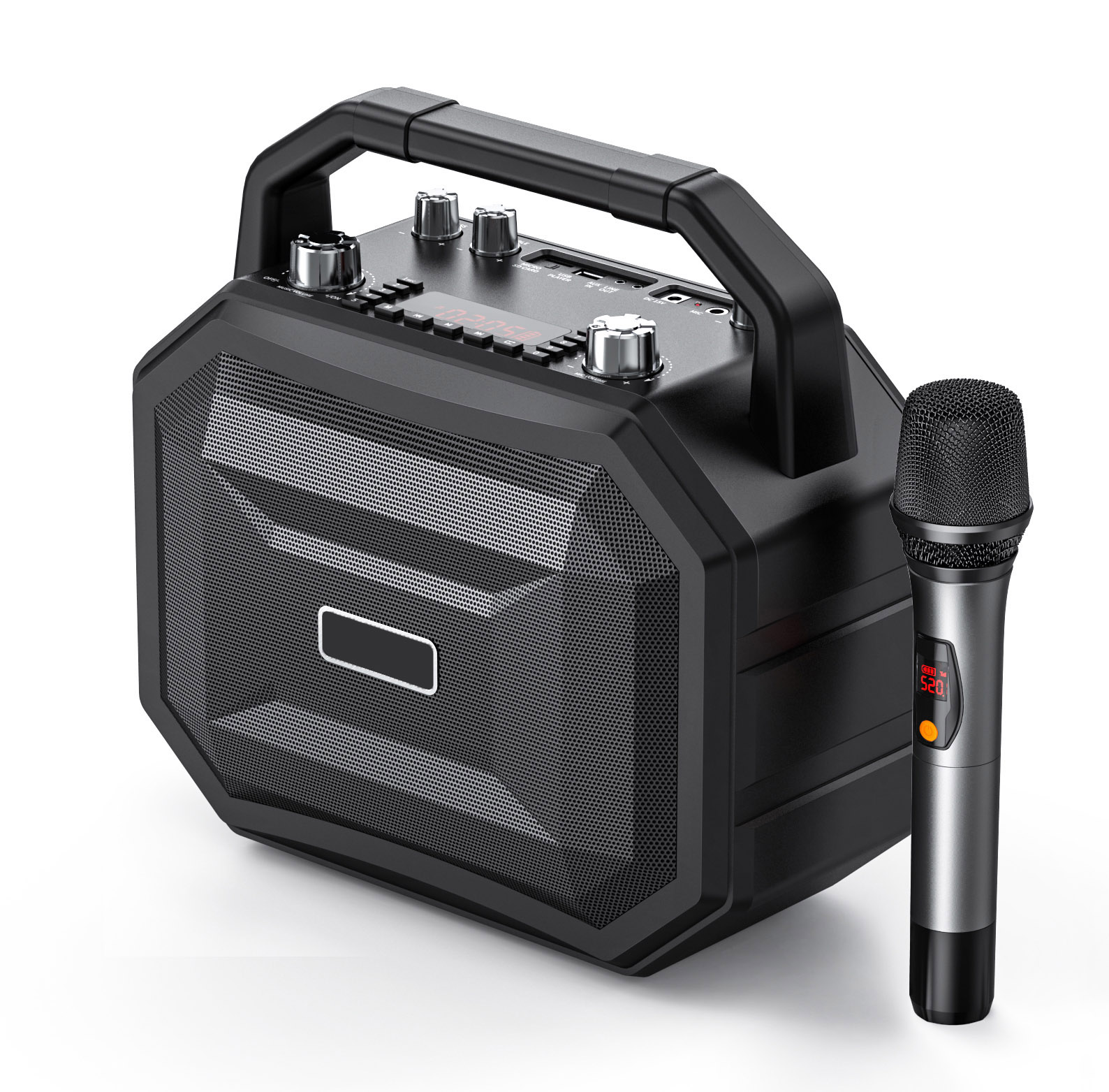 Karaoke Party Speaker Wireless con Micrófono Zeta Ka2 Negro