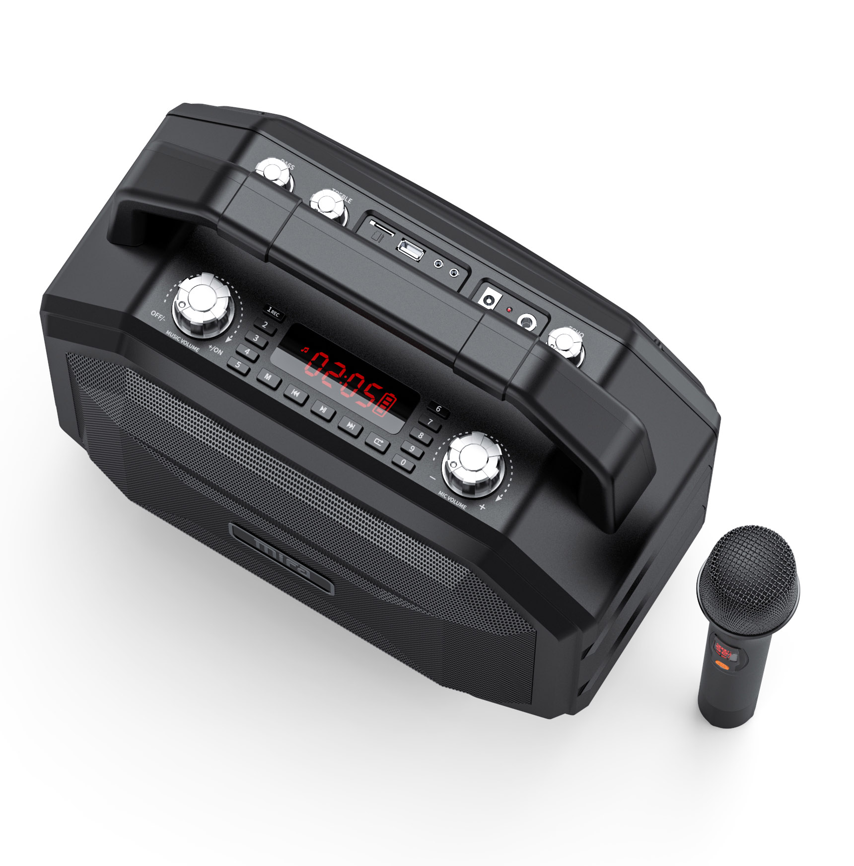 Karaoke Party Speaker Wireless con Micrófono Zeta Ka2 Negro