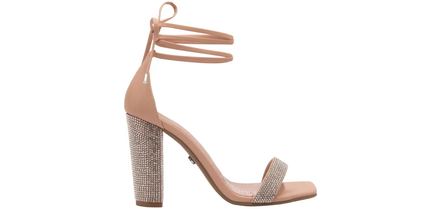Zapatilla Dama Mujer Vestir De Moda Nude Thalia Sodi10 cm alto