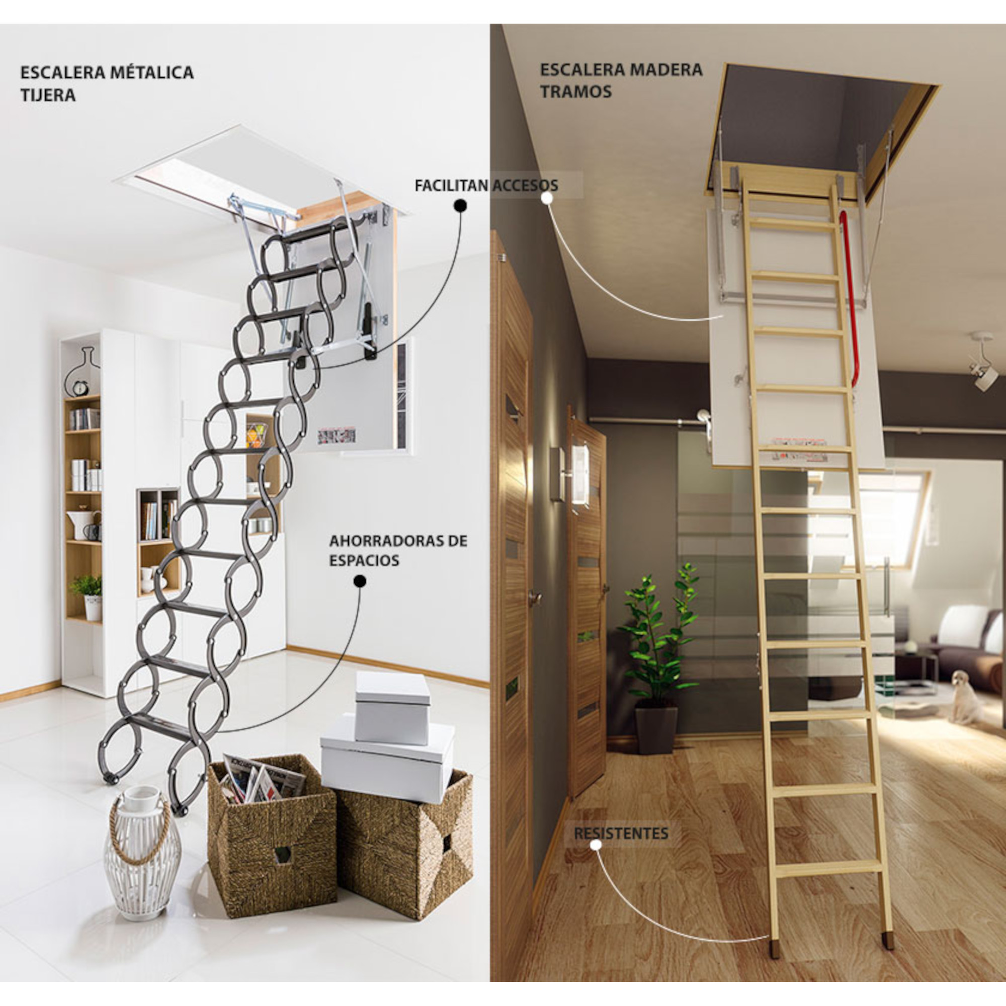 FAKRO Escalera de Ático Fabricada en Madera, Estilo LWK Komfort, Altura al Piso 280 CM