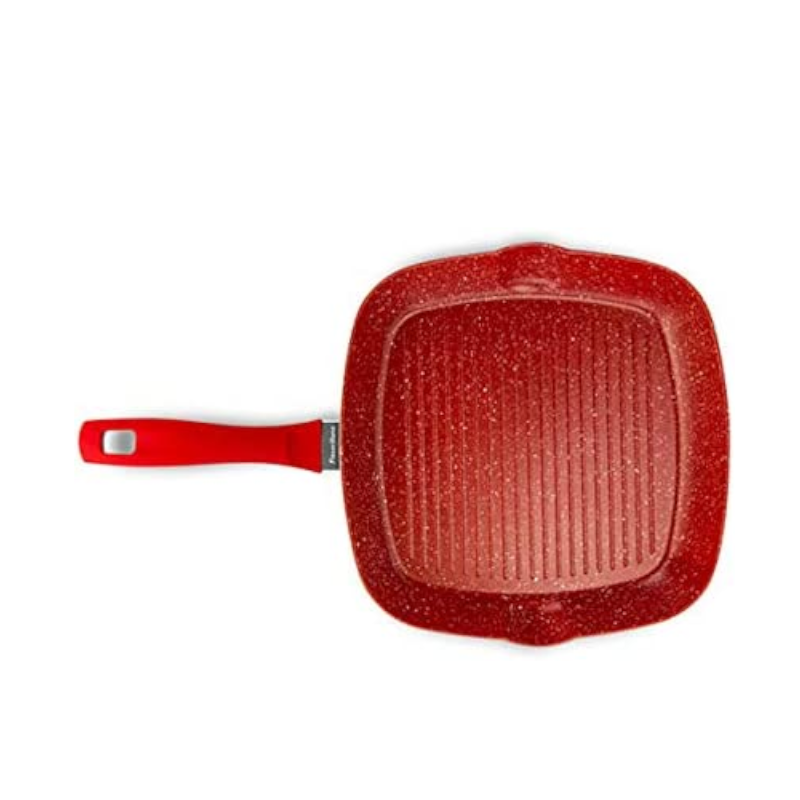 Sarten Antiadherente Flavorstone para Asar de 28 cm Rojo 