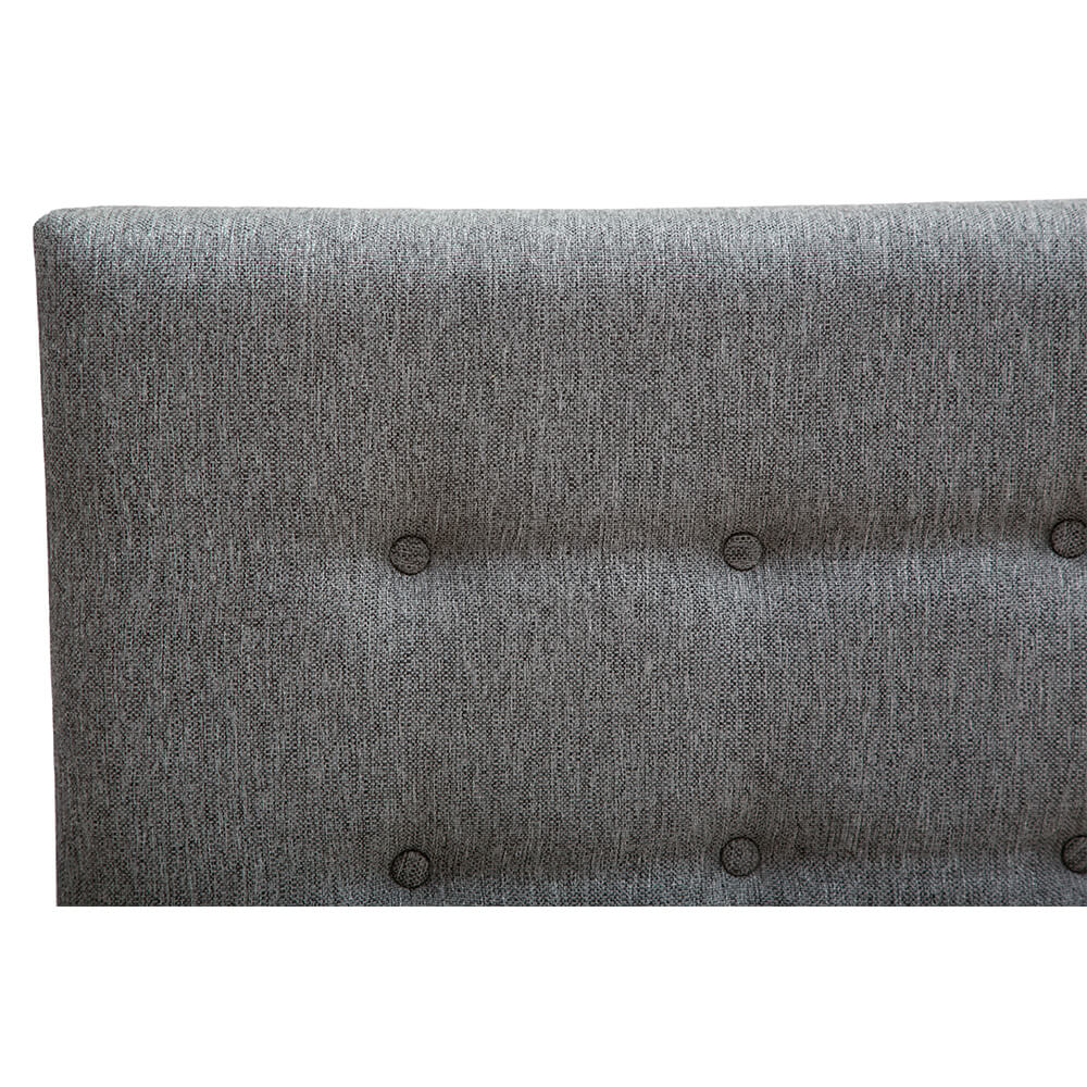 Colchón Matrimonial Spring Air Marte Con Cabecera Bilbao Gris