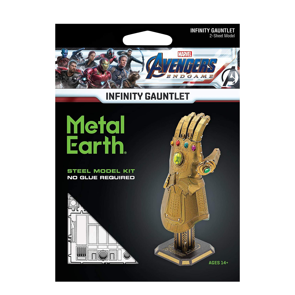 Rompecabezas Metálico 3d Guantelete Infinito