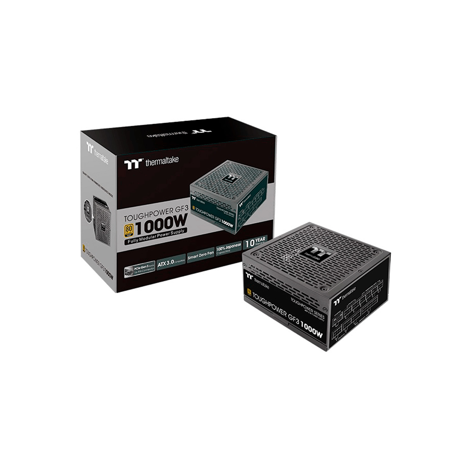 Fuente De Poder Thermaltake Toughpower GF3 1000W ATX 80Plus Gold Full Modular PS-TPD-1000FNFAGU-4