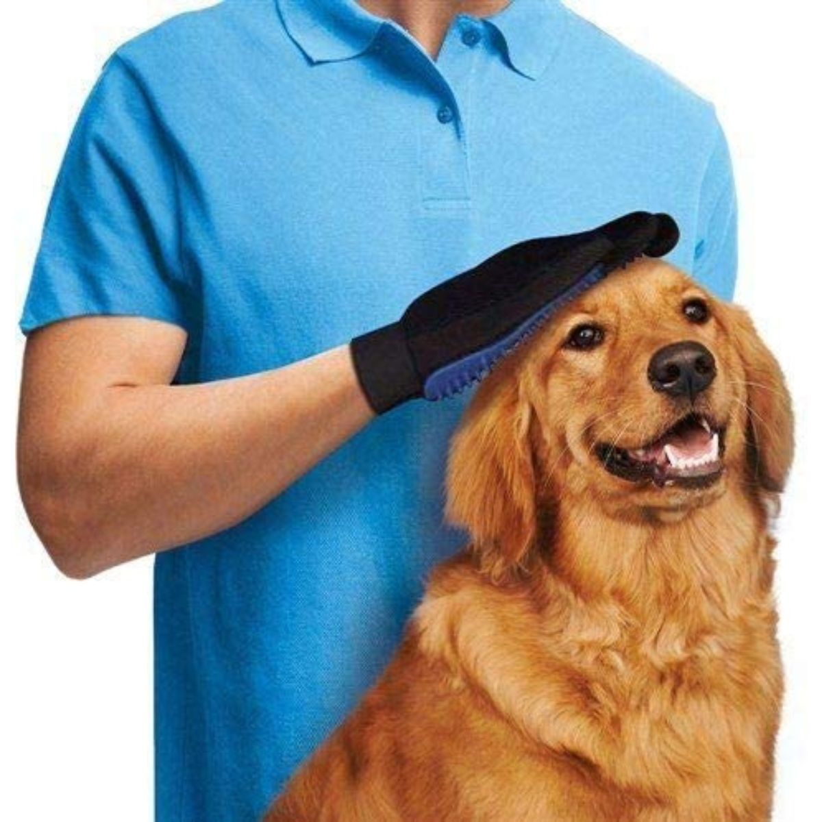 Guante Cepillo removedor de pelo - AJR - para cepillado en seco o en baño. Para perros, gatos u otras mascotas. Limpieza e higiene. 