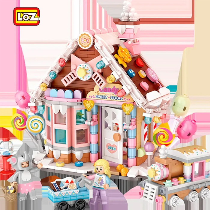 Casa De Dulce Bloques Construcción Juguete para Niños
