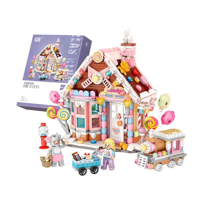 Casa De Dulce Bloques Construcción Juguete para Niños