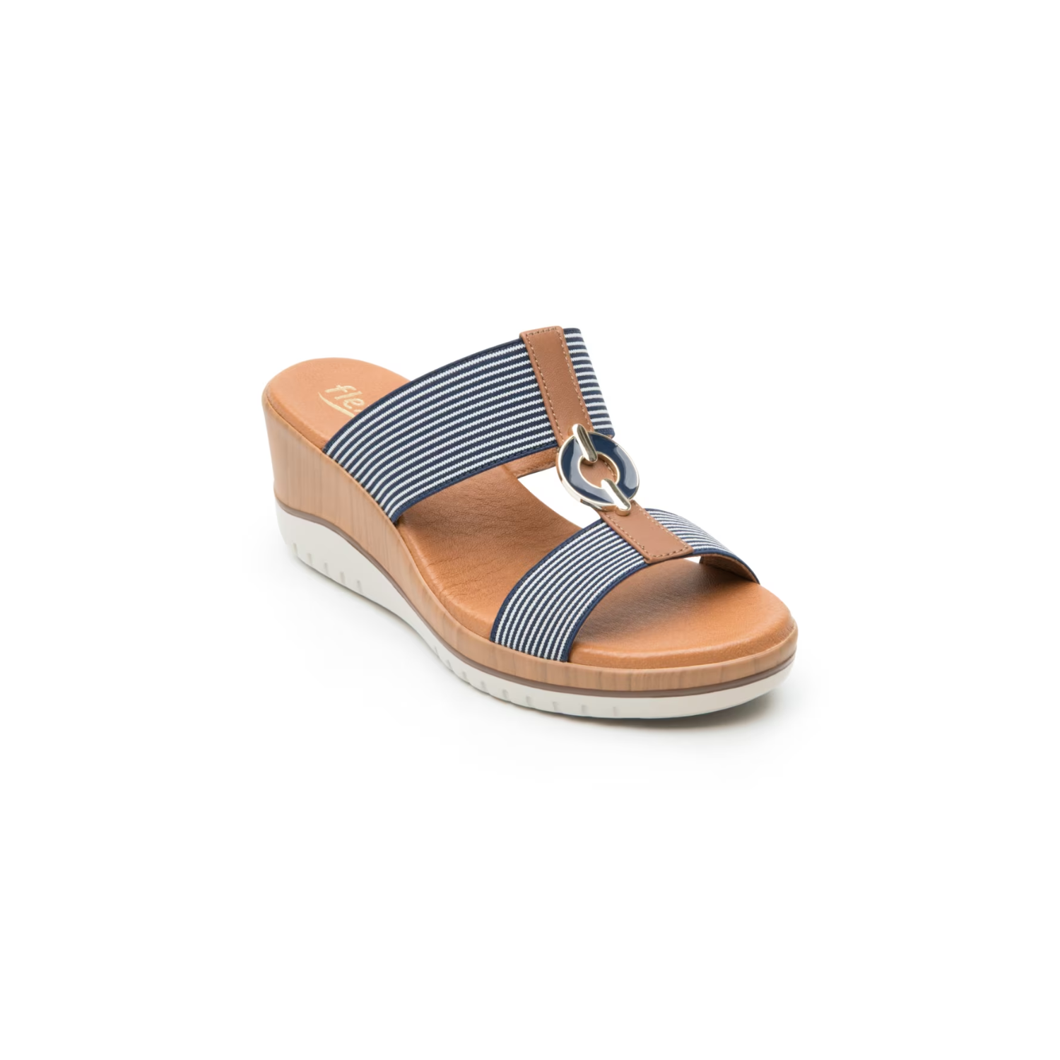 Sandalia De Plataforma Flexi Para Mujer Con Autoajuste Estilo 113313 Azul