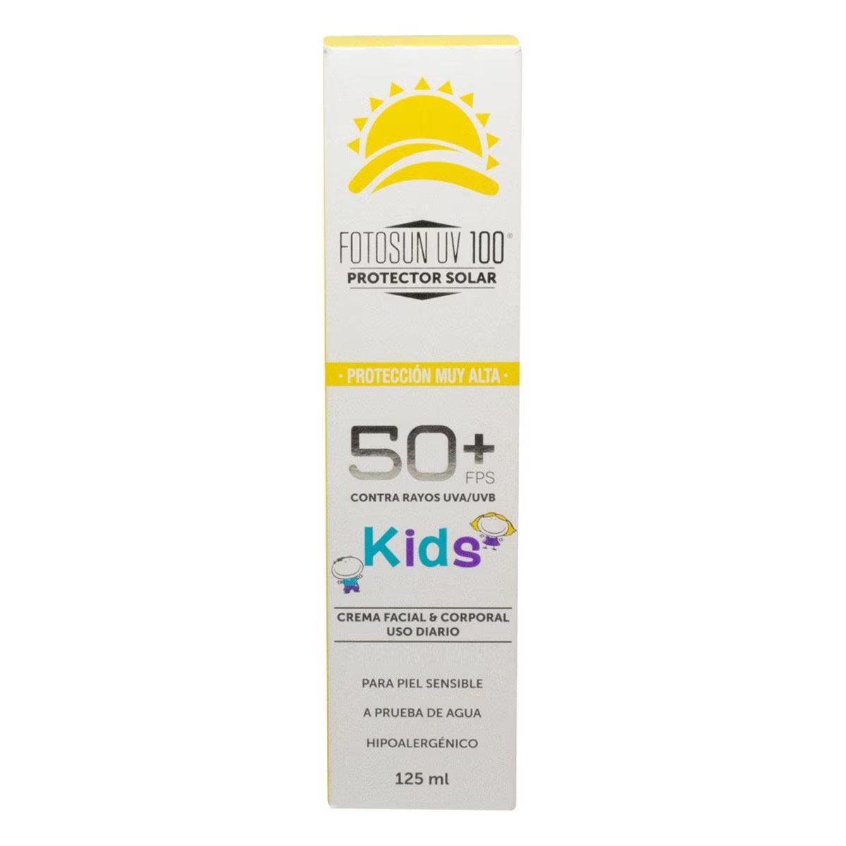 FOTOSUN UV 100 50+ CRA FACIAL.CORPORAL KIDS PIEL SENSIBLE 125ML
