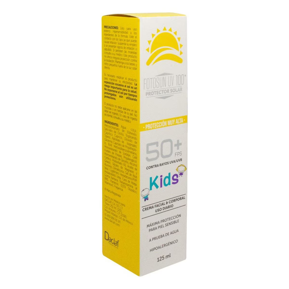 FOTOSUN UV 100 50+ CRA FACIAL.CORPORAL KIDS PIEL SENSIBLE 125ML