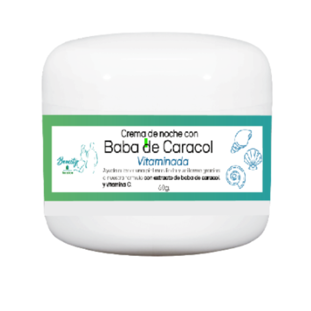 Crema de noche de baba de caracol vitaminada 125 g