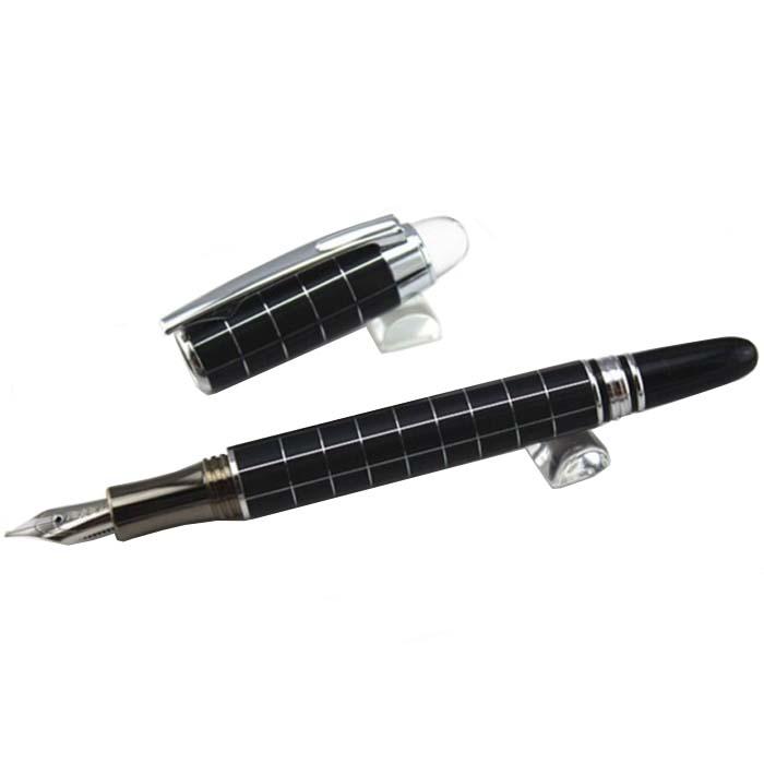 Bolígrafo Fuente Recargable MXBKY-003-1 1pza 0,5mm Punta NegroBlanco 1 Tinta Morada Acero Inoxidable Para Cartucho SmallCartri 3,4mm, BlackLuy
