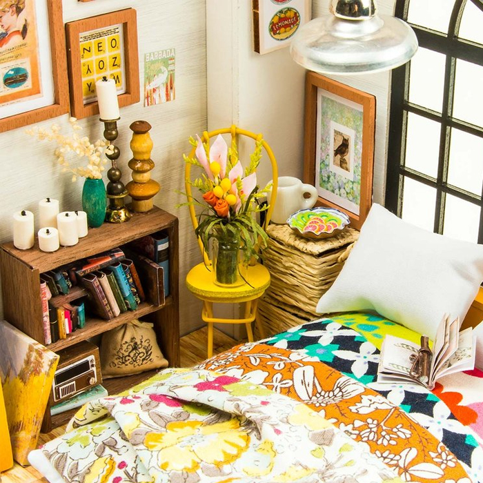 Casa Miniatura Habitación Alices Armable Madera Robotime.