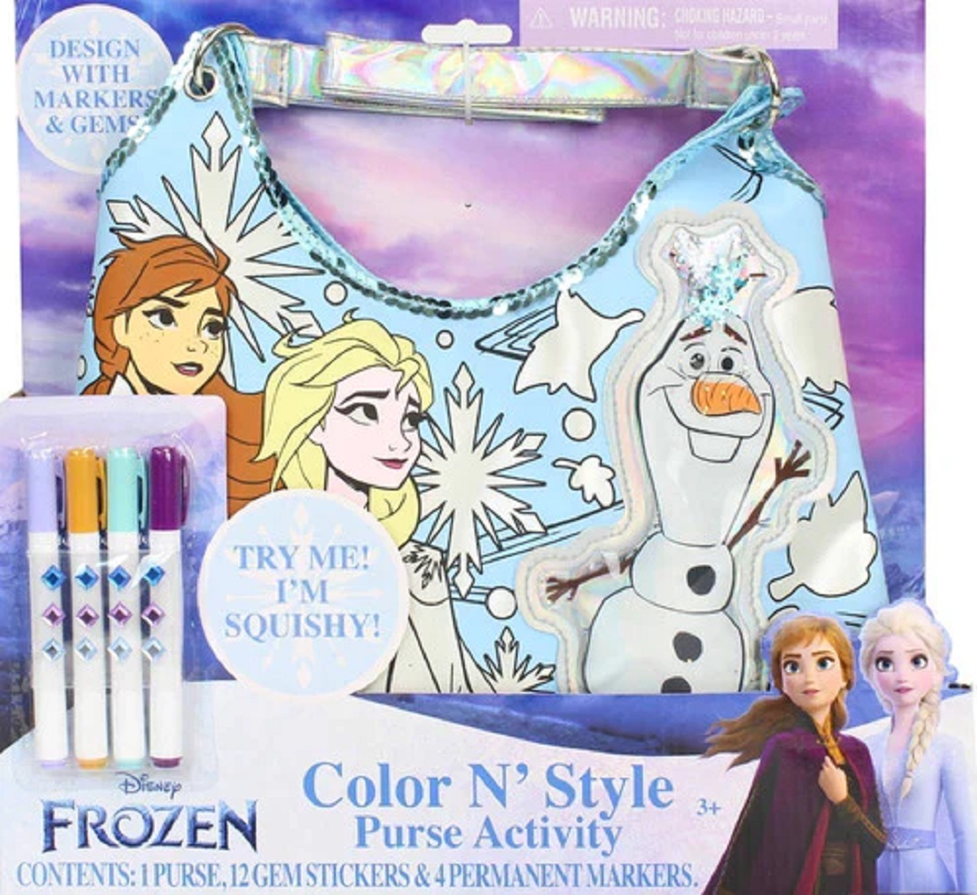Frozen 2 Color N Style Purse Con Bolso.