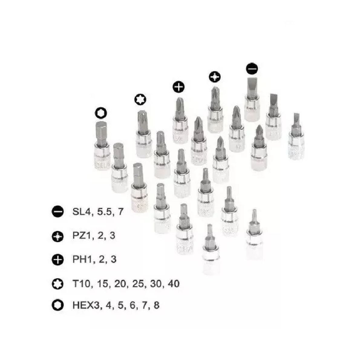 Herramienta Dados De Llave De Trinquete De 46 Pc En Caja