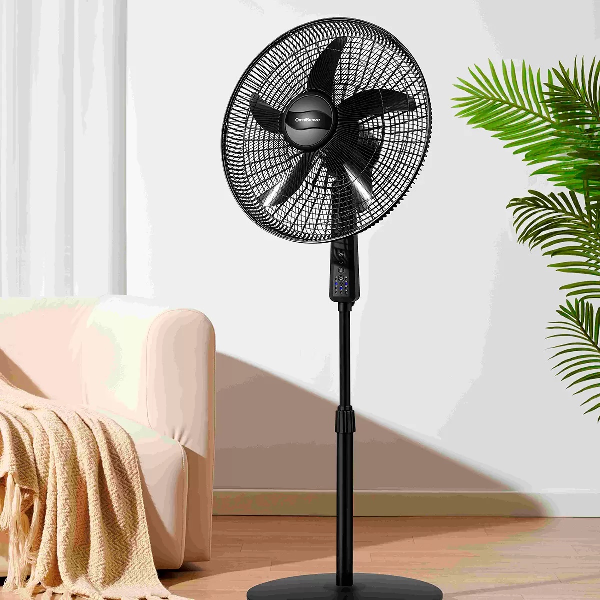 Ventilador De Pedestal OmniBreeze DD2033 4 velocidades Control Sensor