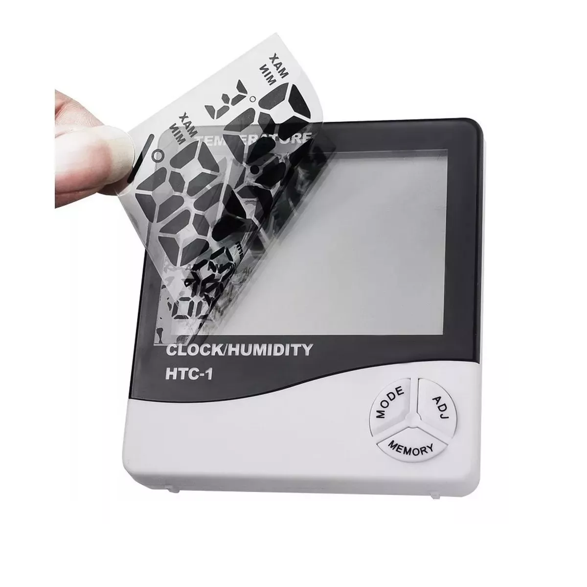 Higrometro Digital Termometro Medidor Humedad Reloj Alarma