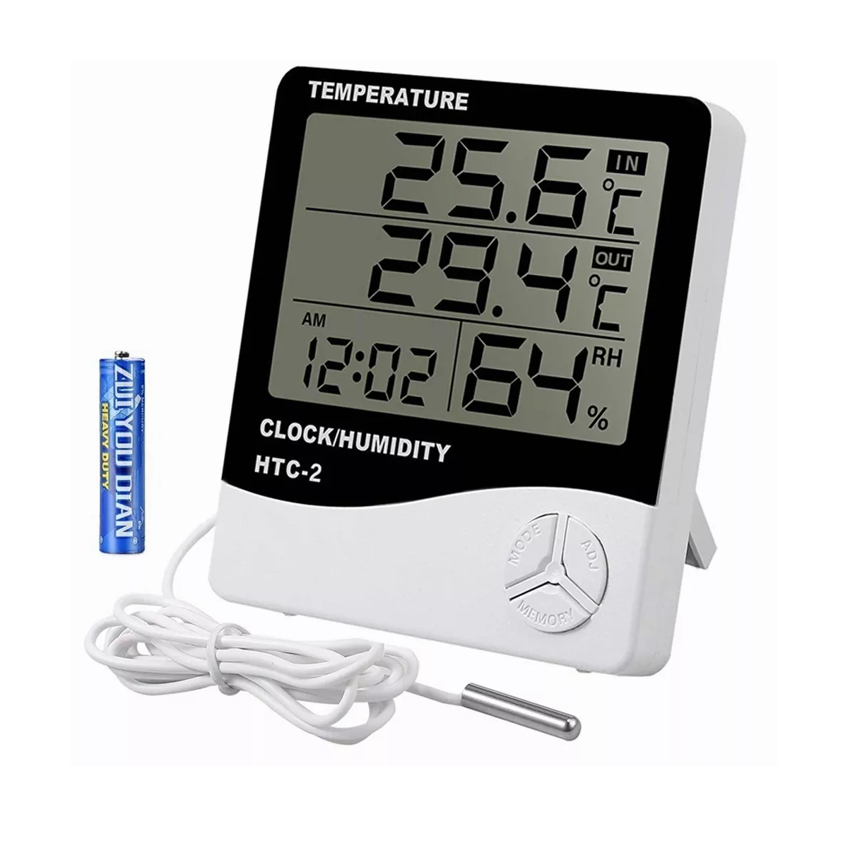 Termómetro Higrómetro Digital Interior Exterior Con Sonda