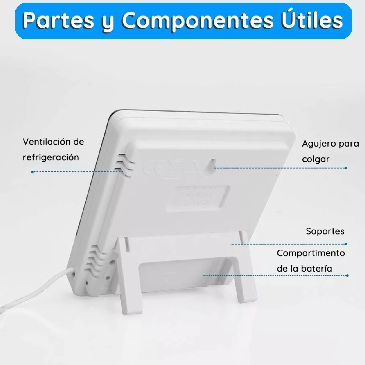 Termómetro Higrómetro Digital Interior Exterior Con Sonda