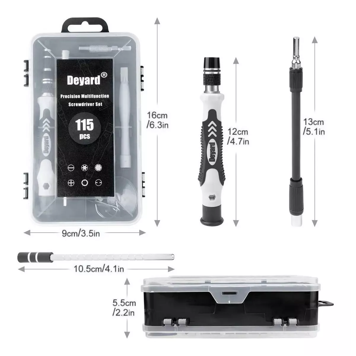 Juego Kit De Mini Destornilladores Precisión 115 En 1 Estuche