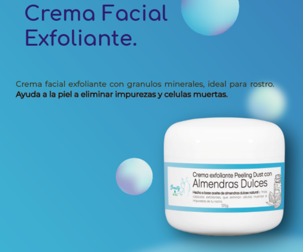 Crema facial exfoliante pelling dust 125 g