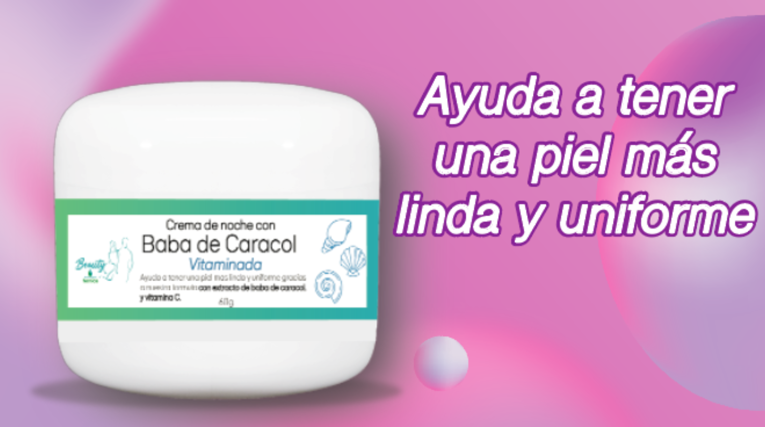 Crema de noche de baba de caracol vitaminada 125 g