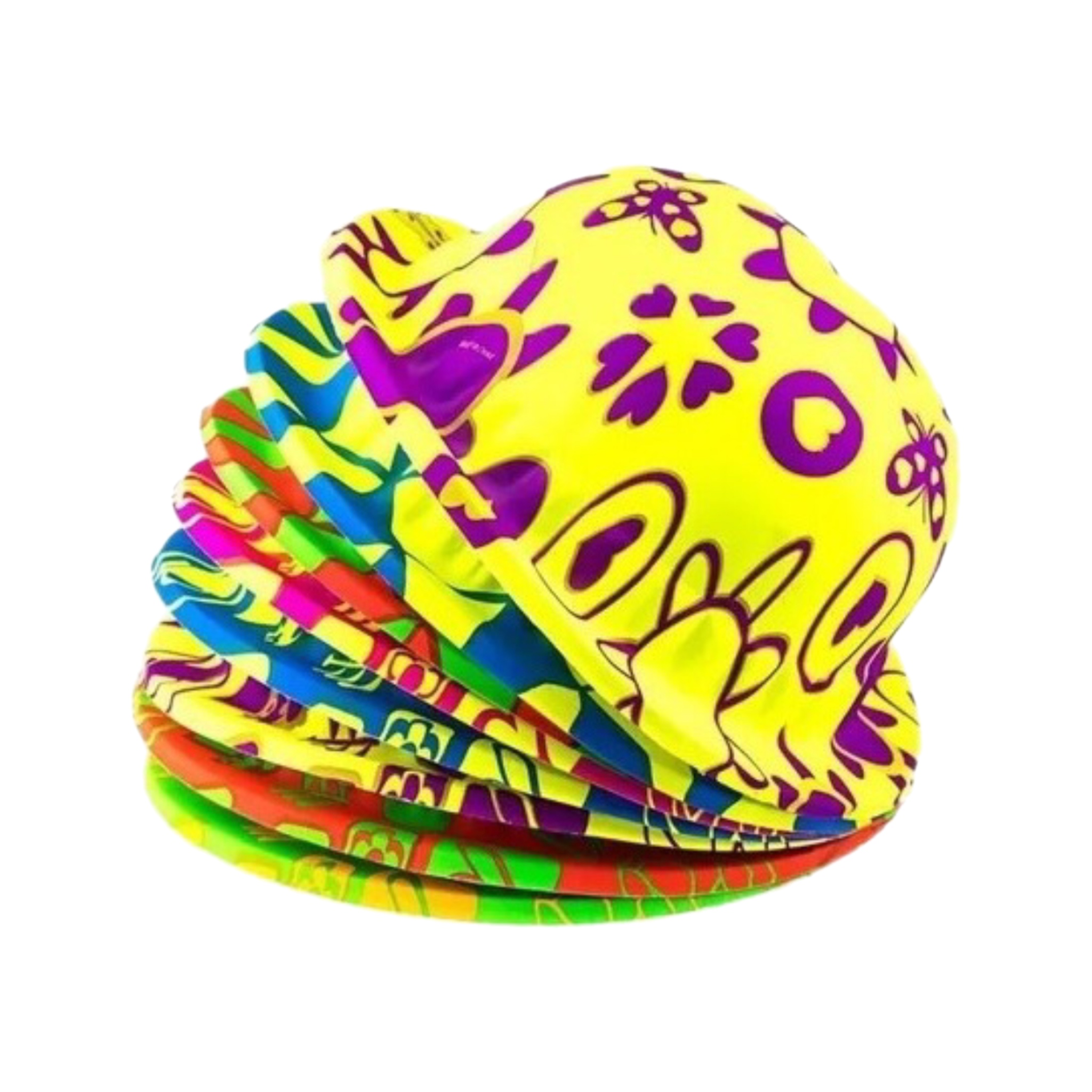 12 Sombrero Bombin Neon Plastico Fiesta Boda Evento Batuca