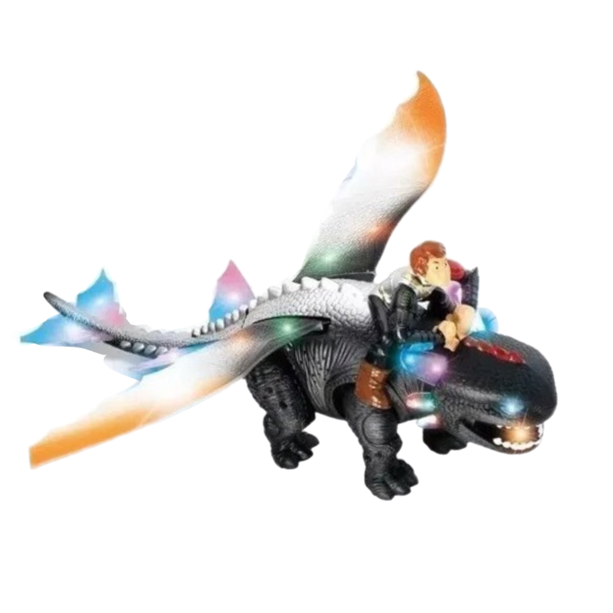 Dragon Con Luz Sonido Y Movimiento Furia Nocturna Juguete