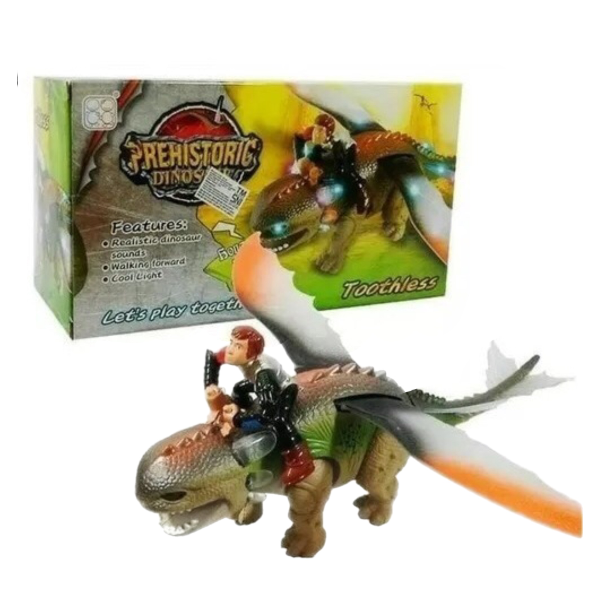 Dragon Con Luz Sonido Y Movimiento Furia Nocturna Juguete