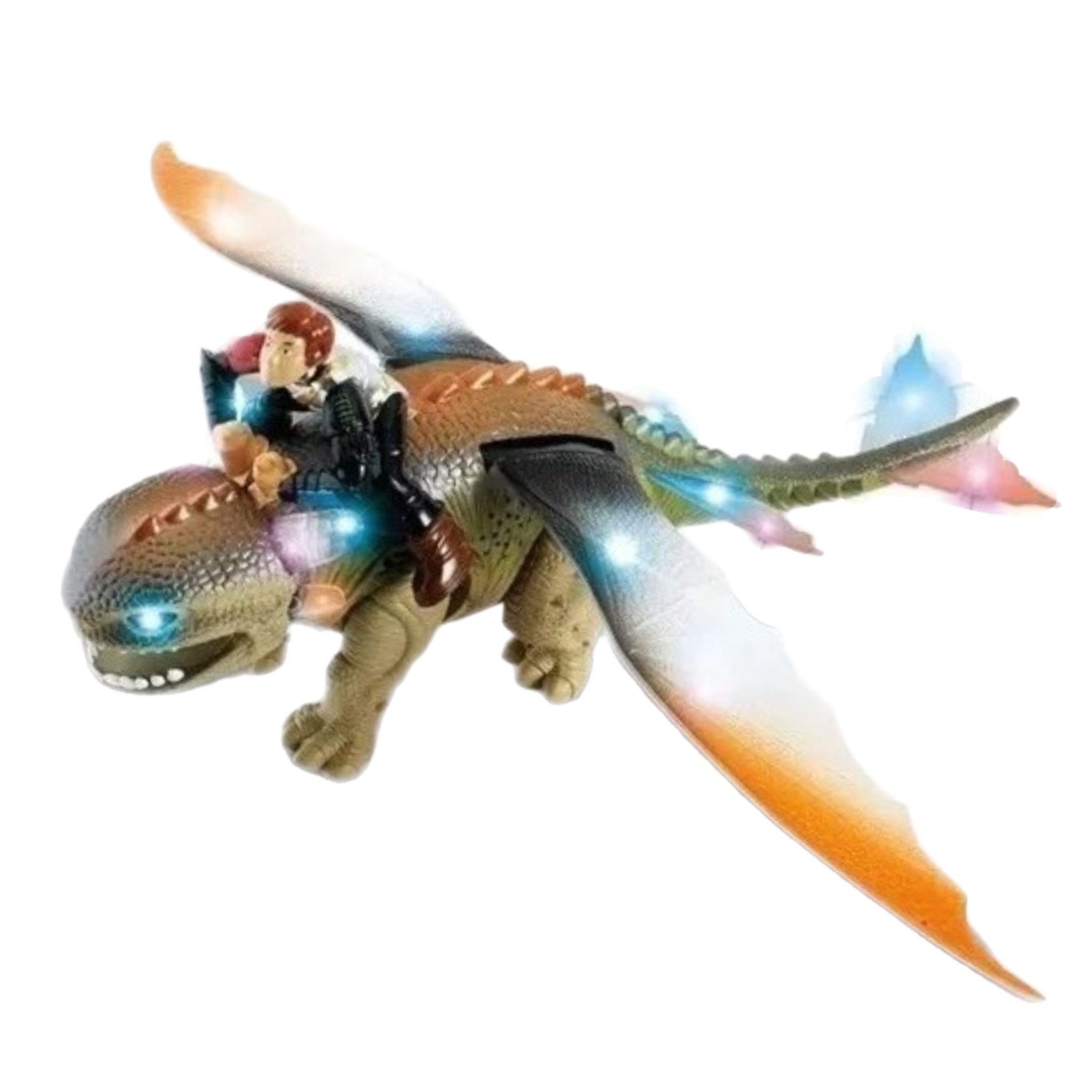 Dragon Con Luz Sonido Y Movimiento Furia Nocturna Juguete