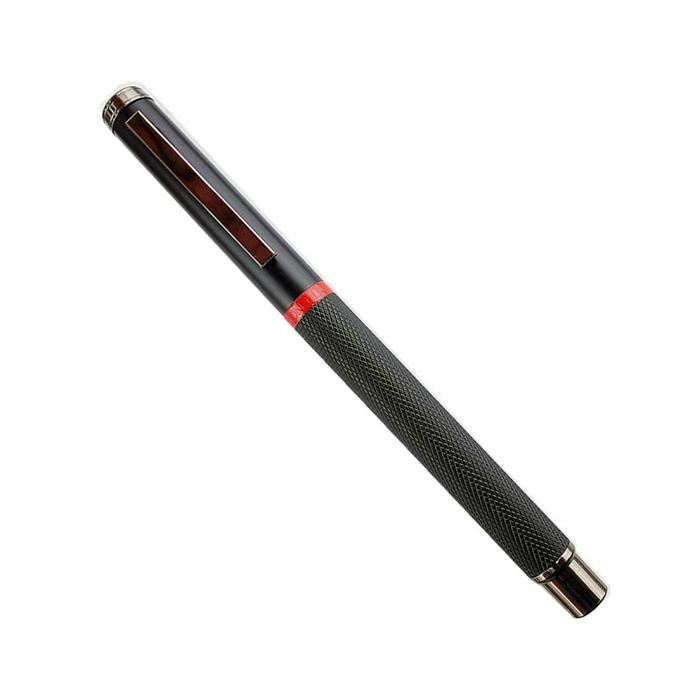 Bolígrafo Fuente Gran Diseño MXPEB-011-2 1pza 0,5mm Punta CaféNegro 1 Tinta Rosa Acero Inoxidable Para Cartucho SmallCartri 3,4mm, BlackPearl