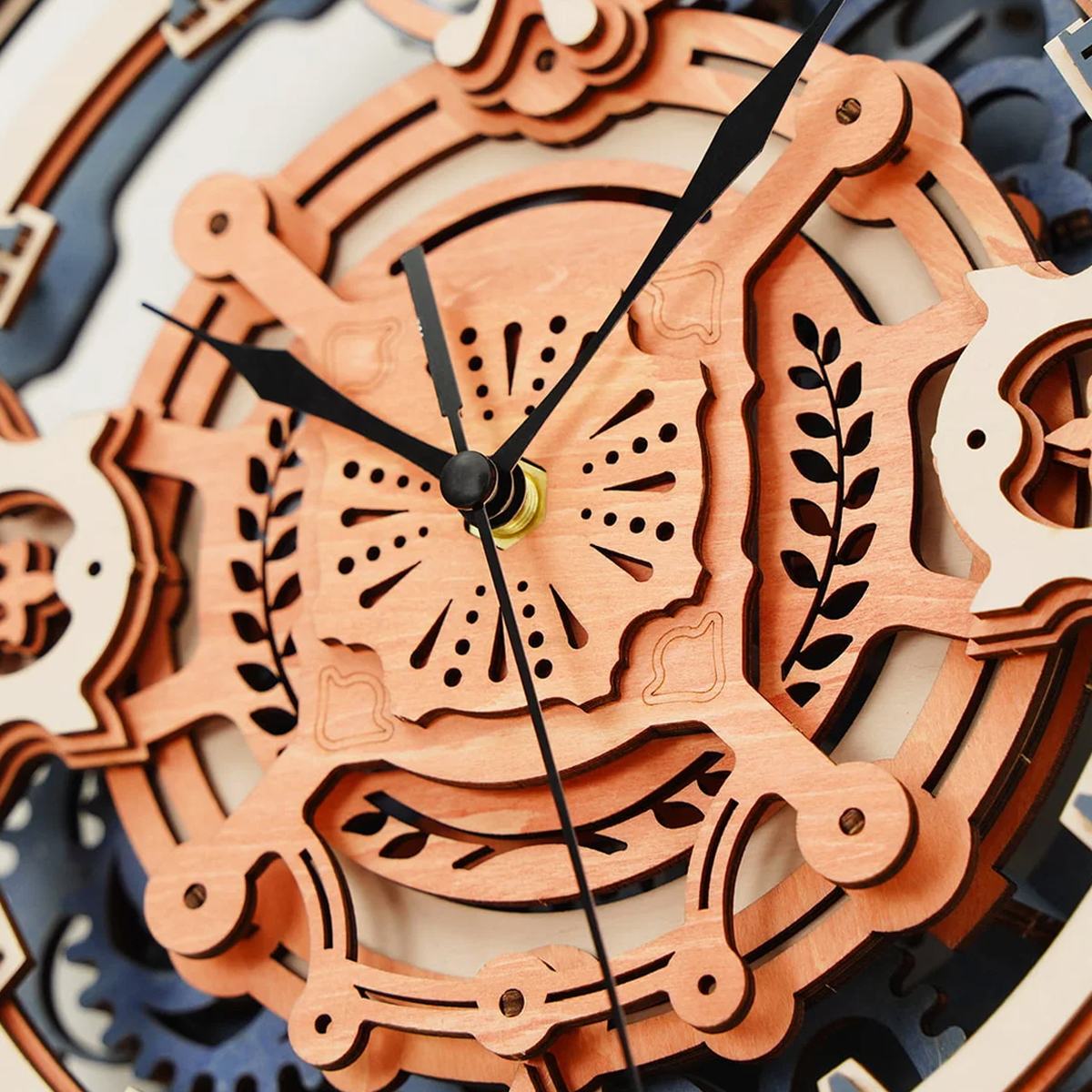 Rompecabezas Reloj Engranaje Madera Robotime 3D.