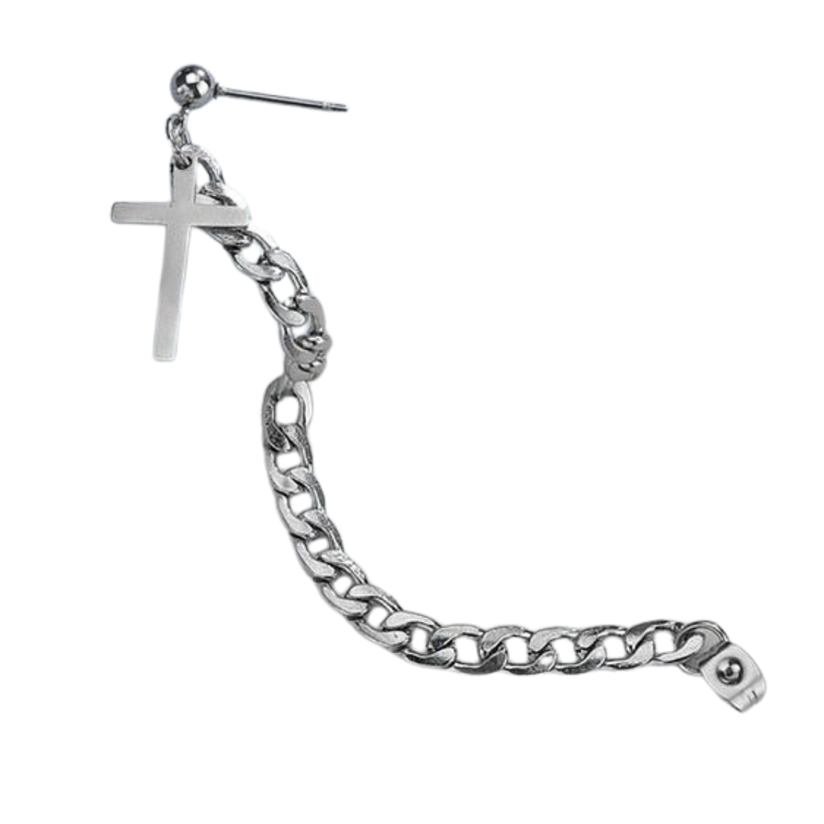 Piercing con Cadena y Dije de Cruz