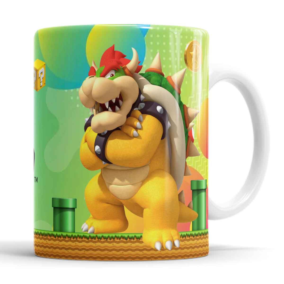 Taza Ceramica  Mario Bros y sus amigos