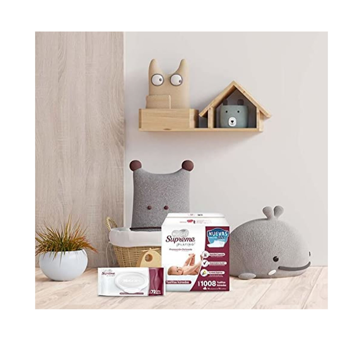 Huggies Supreme Platino Toallitas Húmedas para Bebe 1008 pzs