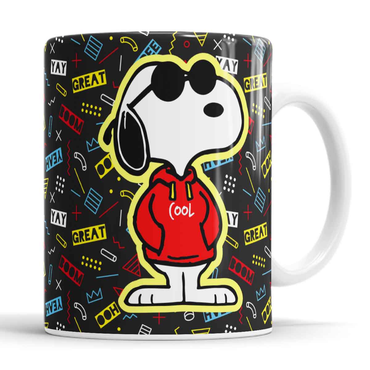 PEANUTS® Snoopy Valentine - Taza de cerámica personalizada – Tamaño grande  de 11 onzas, lindas tazas novedosas, añadir un nombre, taza apta para