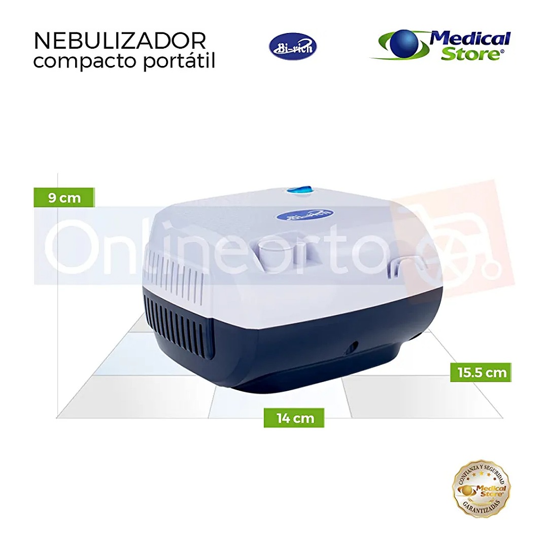 Nebulizador Adulto e Infantil Super Silencioso Modelo CN116, Contiene Kit de Mascarilla Adulta e Infantil, Boquilla en T, Narizera, Manguera de Aire, Taza Nebulizadora y Repuestos para Filtros de Aire