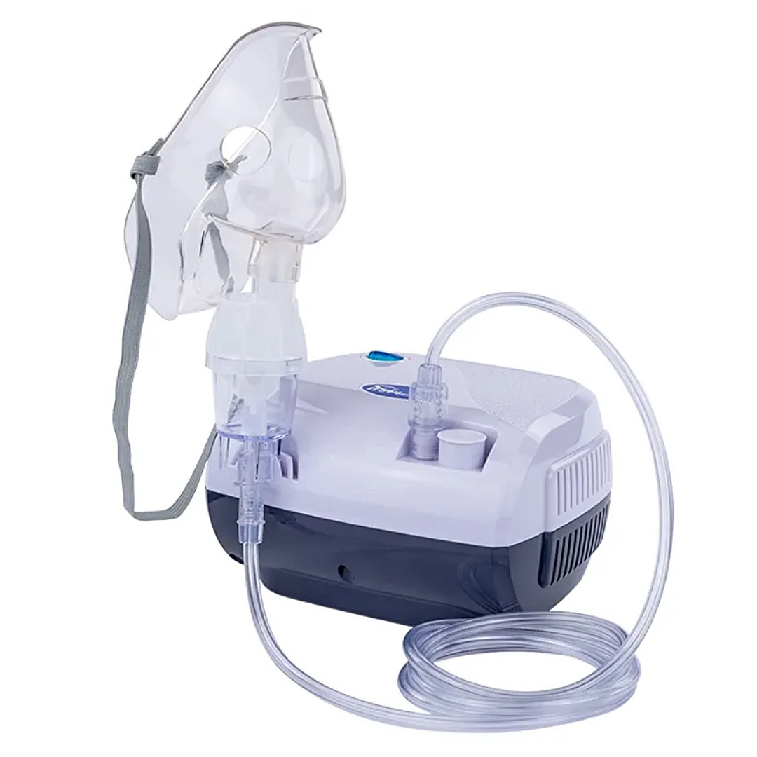 Nebulizador Adulto e Infantil Super Silencioso Modelo CN116, Contiene Kit de Mascarilla Adulta e Infantil, Boquilla en T, Narizera, Manguera de Aire, Taza Nebulizadora y Repuestos para Filtros de Aire