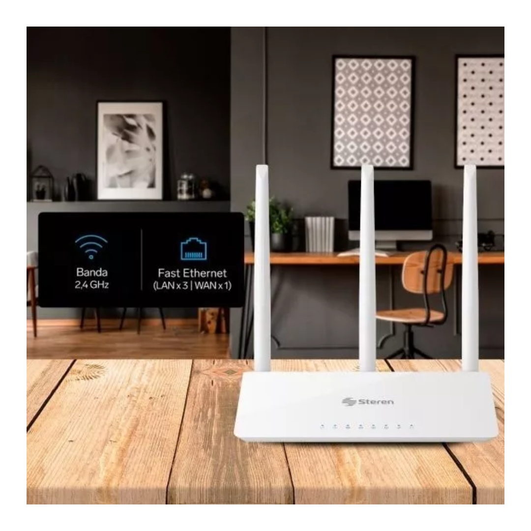 Repetidor / Router Wi-fi, 2,4 Ghz (b/g/n), 45mt De Cobertura