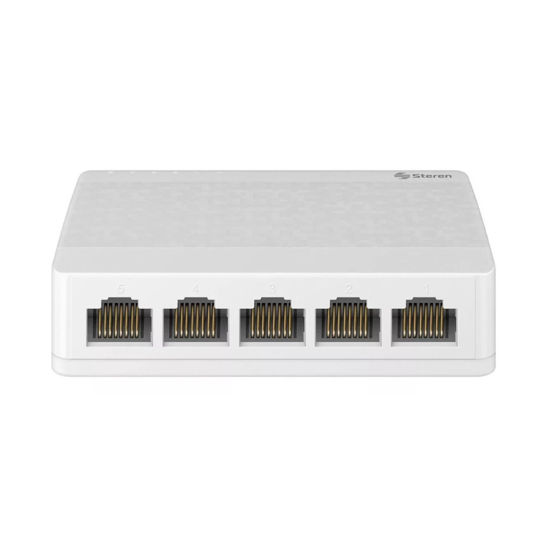 Switch Ethernet Red Steren Swi-005 Fast 10/100 De 5 Puertos