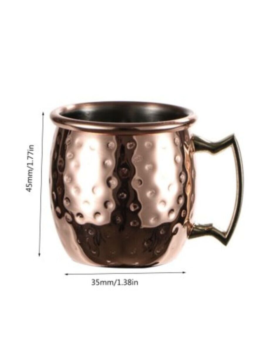 Vaso tequilero Café esspreso Shot acero inoxidable 4 piezas   