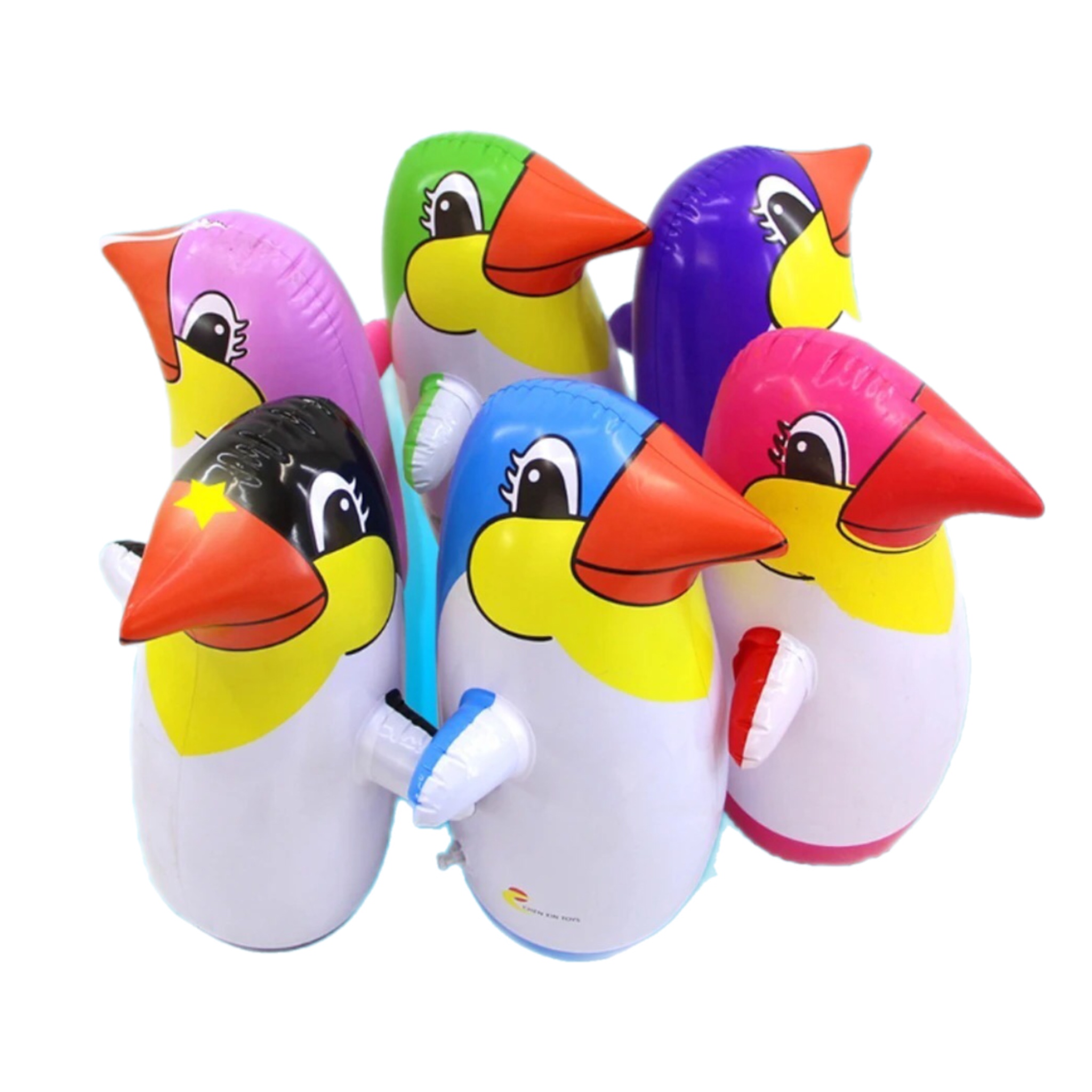 5 Inflable Pingüino Para Golpear Playa 30cm