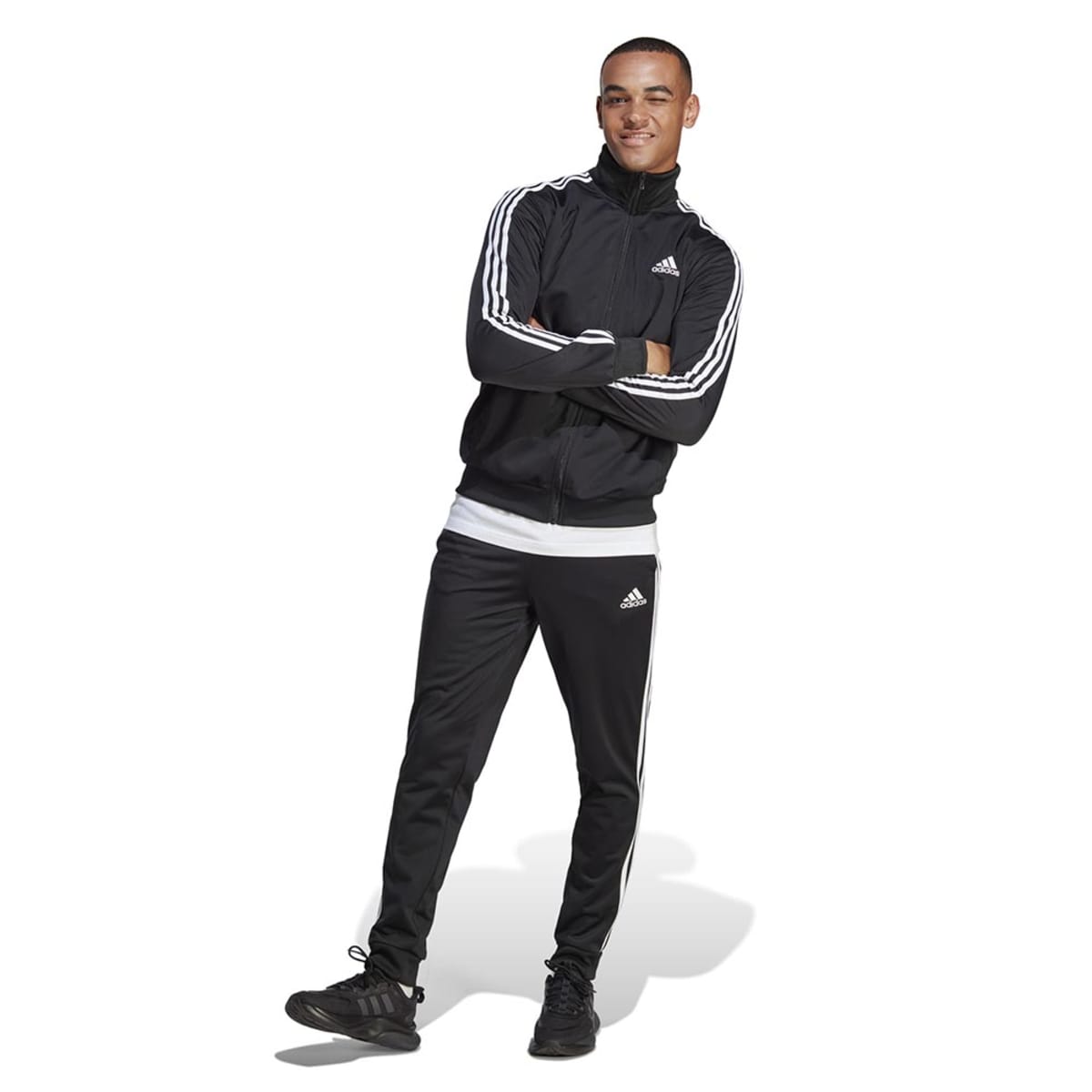 Conjunto adidas de 2 piezas color negro para hombre, mod. 1088699