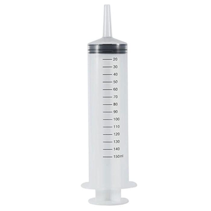 Jeringa de Plástico Desechable MXSYR-001-1 1 Pza 150 ml Plástico Transparente Jeringa de InyecciónInducción, SyrPro150