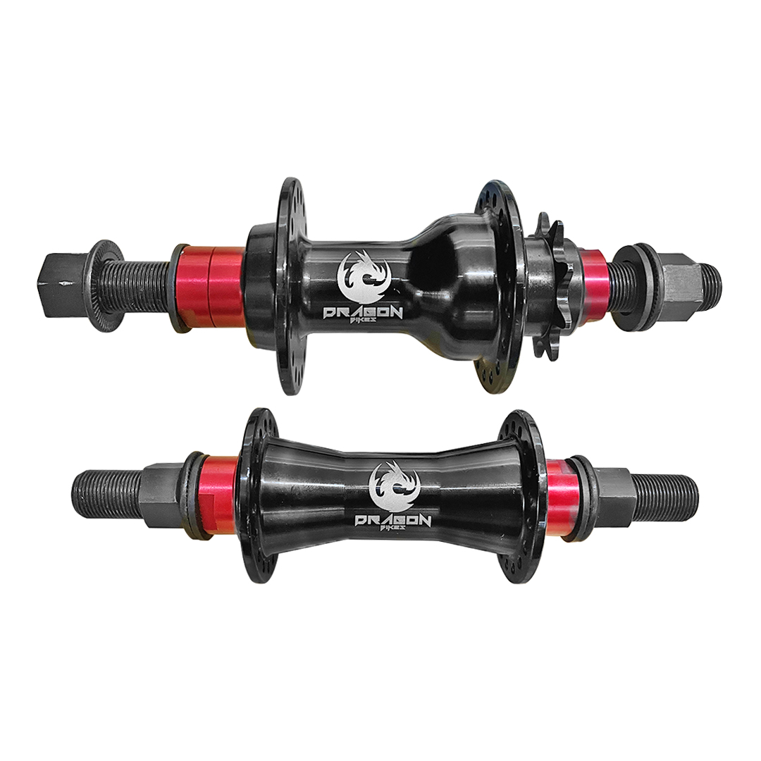 Par Bujes Mazas Bmx Delantera Y Trasera para Bicicleta 36h 14g Baleros Sellados