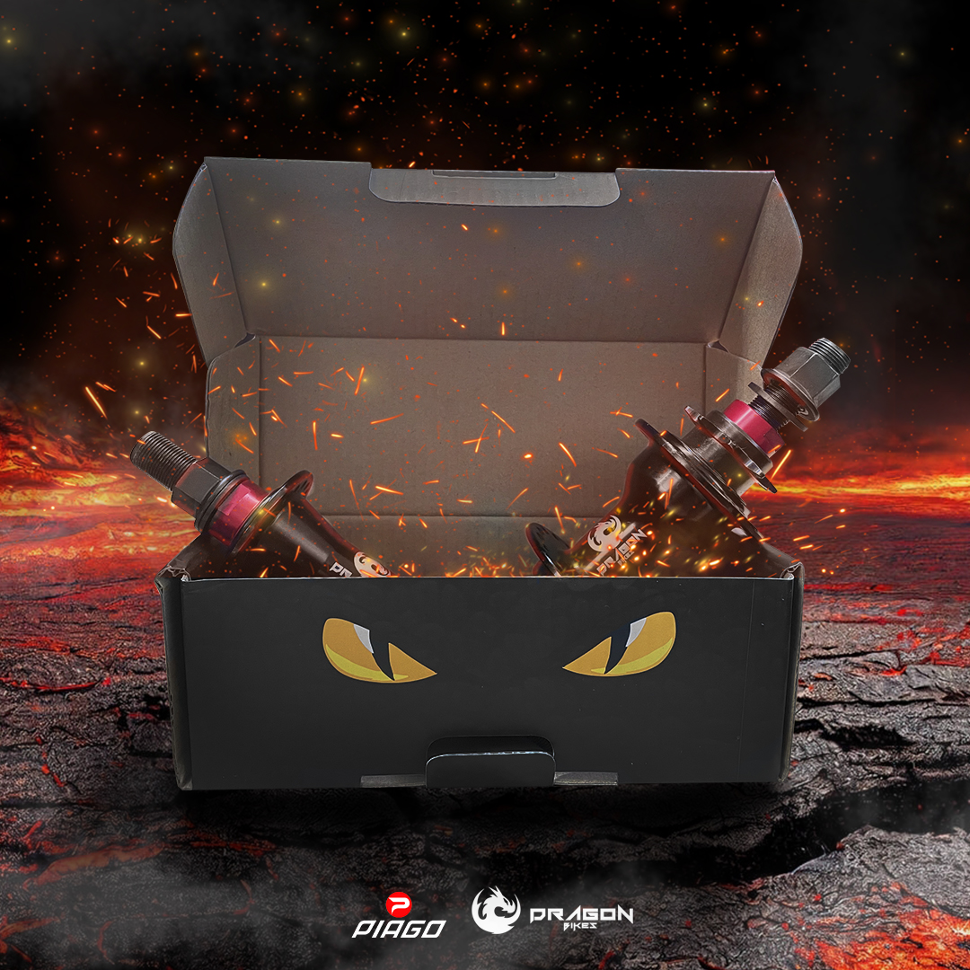 Par Bujes Mazas Bmx Delantera Y Trasera para Bicicleta 36h 14g Baleros Sellados