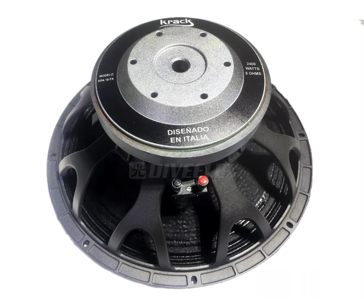 Bocina profesional KRACK kpa-18fx 18 pulgadas, 2400 watts.