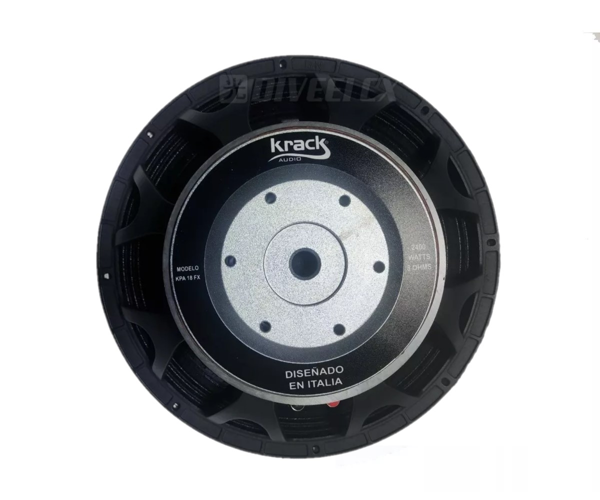 Bocina profesional KRACK kpa-18fx 18 pulgadas, 2400 watts.